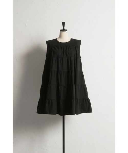 &. NOSTALGIA（アンドドットノスタルジア）の「【ZOZO限定】コットンティアードチュニック（チュニック・レディース・ネイビー/ライトグレー/レッド/チャコールグレー/ブラック・M）」の8枚目の写真