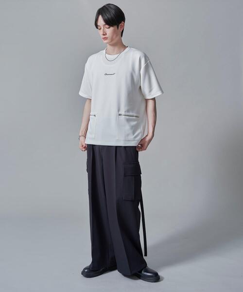 BROWNY(ブラウニー)の「BROWNY/ZIPポケットT(Tシャツ/カットソー・メンズ・ブラック/ホワイト・MEDIUM/LARGE)」の22枚目の写真