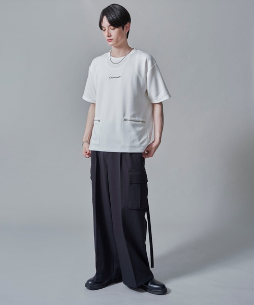 BROWNY(ブラウニー)の「BROWNY/ZIPポケットT(Tシャツ/カットソー・メンズ・ブラック/ホワイト・MEDIUM/LARGE)」の16枚目の写真
