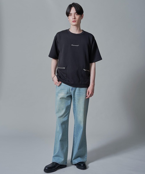 BROWNY(ブラウニー)の「BROWNY/ZIPポケットT(Tシャツ/カットソー・メンズ・ブラック/ホワイト・MEDIUM/LARGE)」の15枚目の写真