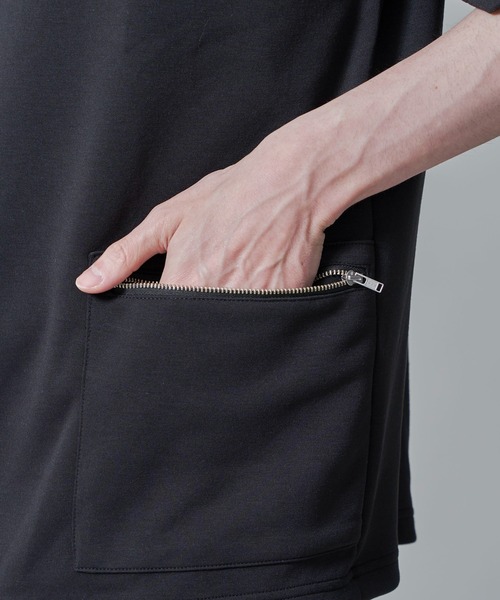 BROWNY(ブラウニー)の「BROWNY/ZIPポケットT(Tシャツ/カットソー・メンズ・ブラック/ホワイト・MEDIUM/LARGE)」の11枚目の写真