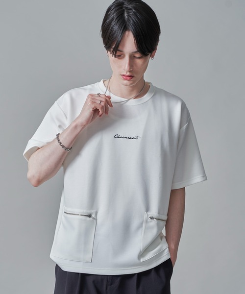 BROWNY(ブラウニー)の「BROWNY/ZIPポケットT(Tシャツ/カットソー・メンズ・ブラック/ホワイト・MEDIUM/LARGE)」の10枚目の写真