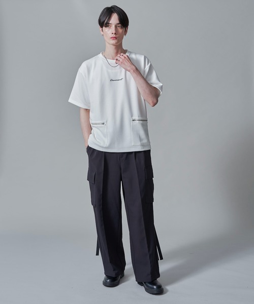 BROWNY(ブラウニー)の「BROWNY/ZIPポケットT(Tシャツ/カットソー・メンズ・ブラック/ホワイト・MEDIUM/LARGE)」の8枚目の写真