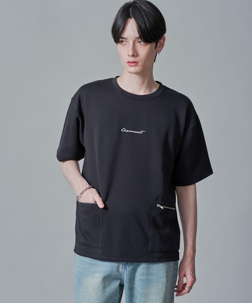 BROWNY(ブラウニー)の「BROWNY/ZIPポケットT(Tシャツ/カットソー・メンズ・ブラック/ホワイト・MEDIUM/LARGE)」の6枚目の写真