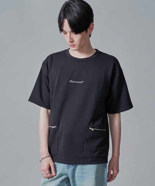 BROWNY(ブラウニー)の「BROWNY/ZIPポケットT(Tシャツ/カットソー・メンズ・ブラック/ホワイト・MEDIUM/LARGE)」の5枚目の写真