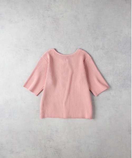 HONEYSUCKLE ROSE】フロントジップ半袖ニット（その他トップス