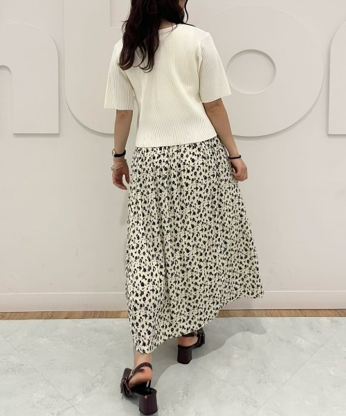 Right-on（ライトオン）の「HONEYSUCKLE ROSE(ハニーサックルローズ)【レディース】フロントジップ半袖ニット（その他トップス・レディース・ピンク/オフホワイト/ブラック・L/M）」の17枚目の写真