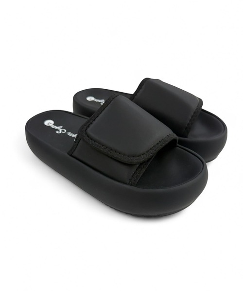 Sugar Sugar（シュガーシュガー）の「シュガー クッション スライド サンダル【SUGAR SUGAR シュガーシュガー】9202 レディース ミュールサンダル スリッポン さっと履ける マシュマロ　柔らかい（サンダル・レディース・ブラック/アイボリー・S/M/L/LL）」の14枚目の写真