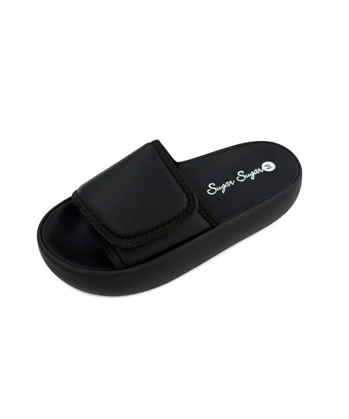 Sugar Sugar（シュガーシュガー）の「シュガー クッション スライド サンダル【SUGAR SUGAR シュガーシュガー】9202 レディース ミュールサンダル スリッポン さっと履ける マシュマロ　柔らかい（サンダル・レディース・ブラック/アイボリー・S/M/L/LL）」の13枚目の写真