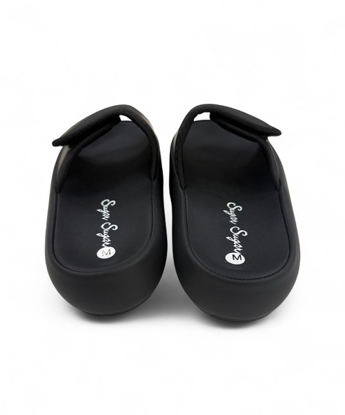 Sugar Sugar（シュガーシュガー）の「シュガー クッション スライド サンダル【SUGAR SUGAR シュガーシュガー】9202 レディース ミュールサンダル スリッポン さっと履ける マシュマロ　柔らかい（サンダル・レディース・ブラック/アイボリー・S/M/L/LL）」の10枚目の写真