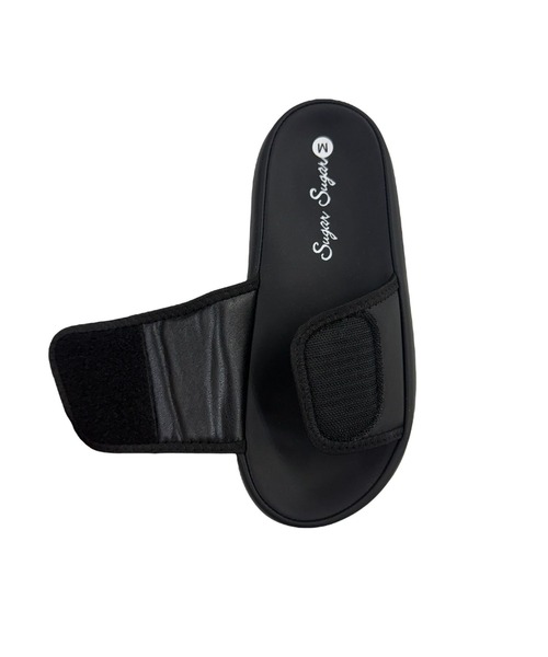 Sugar Sugar（シュガーシュガー）の「シュガー クッション スライド サンダル【SUGAR SUGAR シュガーシュガー】9202 レディース ミュールサンダル スリッポン さっと履ける マシュマロ　柔らかい（サンダル・レディース・ブラック/アイボリー・S/M/L/LL）」の8枚目の写真