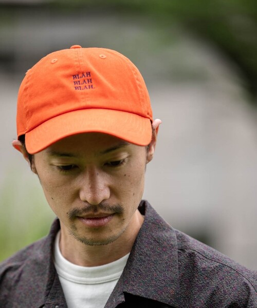newhattan（ニューハッタン）の「【一部WEB限定】newhattan: BLAH BLAH BLAH. 刺繍 ベースボールキャップ◇（キャップ・メンズ・ブラック/ブルー/ネイビー/ダークグレー/オレンジ/ホワイト/グリーン・ONE SIZE）」の17枚目の写真