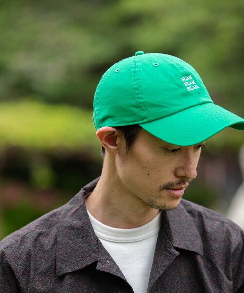 newhattan（ニューハッタン）の「【一部WEB限定】newhattan: BLAH BLAH BLAH. 刺繍 ベースボールキャップ◇（キャップ・メンズ・ブラック/ブルー/ネイビー/ダークグレー/オレンジ/ホワイト/グリーン・ONE SIZE）」の19枚目の写真