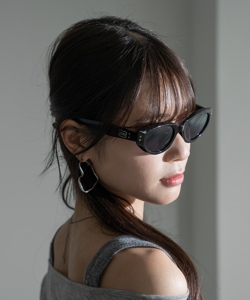 apres jour mignon（アプレジュールミニョン）の「【apresjour mignon×ARIAZ】オーバーフレームメガネ（メガネ・レディース・ブラック/クリアブラック・ONESIZE）」の10枚目の写真