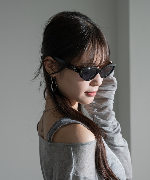 apres jour mignon（アプレジュールミニョン）の「【apresjour mignon×ARIAZ】オーバーフレームメガネ（メガネ・レディース・ブラック/クリアブラック・ONESIZE）」の11枚目の写真