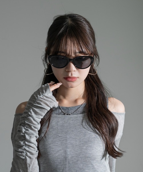 apres jour mignon（アプレジュールミニョン）の「【apresjour mignon×ARIAZ】オーバーフレームメガネ（メガネ・レディース・ブラック/クリアブラック・ONESIZE）」の16枚目の写真