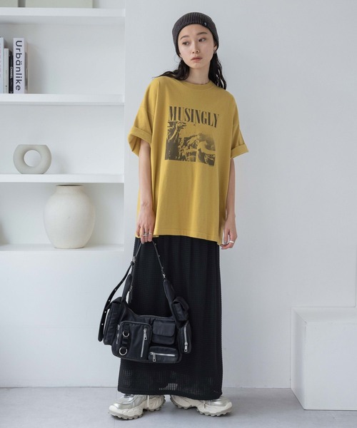 JEANASIS（ジーナシス）の「シアーサッカーシャーリングスカート/497970（スカート・レディース・ホワイト/ライトブルー/ブラック・FREE）」の18枚目の写真