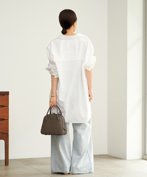 美品 Plageプラージュ24SS　Washer Short シャツ カーキ plage（プラージュ）の「リヨセルハイゲージTシャツ◇（Tシャツ