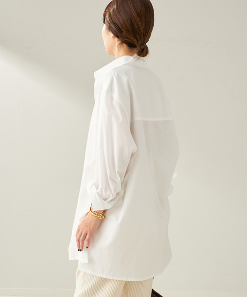 plage（プラージュ）の「Washer Long シャツ（シャツ/ブラウス・レディース・ベージュ/ホワイト/サックスブルー・FREE）」の18枚目の写真