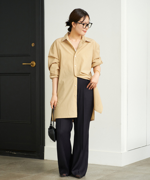 plage（プラージュ）の「Washer Long シャツ（シャツ/ブラウス・レディース・ベージュ/ホワイト/サックスブルー・FREE）」の20枚目の写真