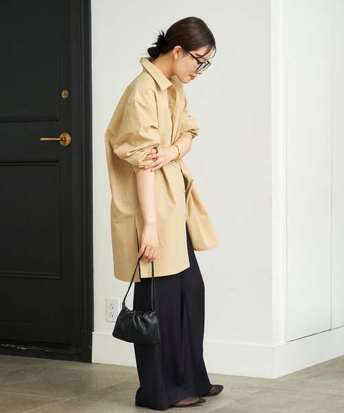 【新品未使用】プラージュウォッシャーロングシャツ plage（プラージュ）の「Washer Long シャツ（シャツ/ブラウス）」 - WEAR