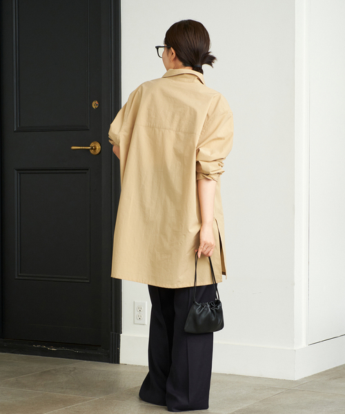 plage（プラージュ）の「Washer Long シャツ（シャツ/ブラウス・レディース・ベージュ/ホワイト/サックスブルー・FREE）」の22枚目の写真