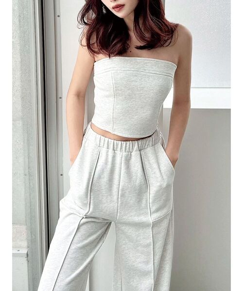 スウェットベアトップス【セットアップ着用可能】（キャミソール