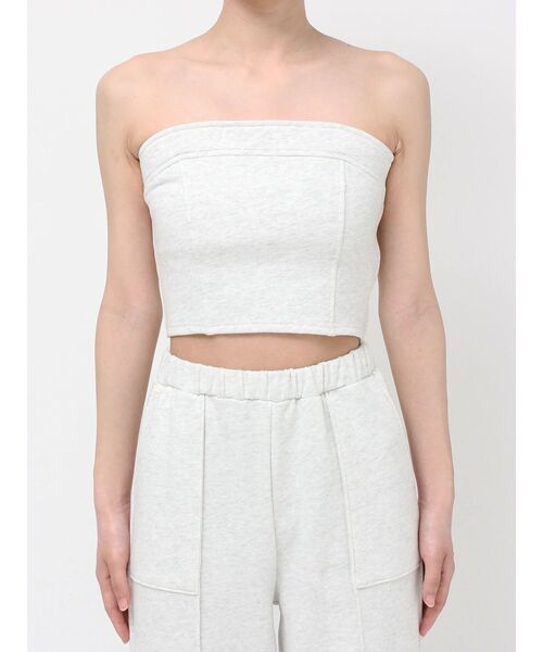 RESEXXY(リゼクシー)の「スウェットベアトップス【セットアップ着用可能】(キャミソール・レディース・ライトグレー/チャコールグレー/ブラック・FREE)」の22枚目の写真