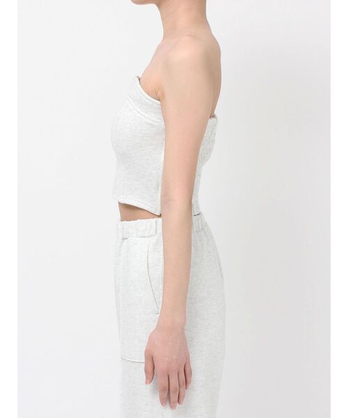 RESEXXY(リゼクシー)の「スウェットベアトップス【セットアップ着用可能】(キャミソール・レディース・ライトグレー/チャコールグレー/ブラック・FREE)」の21枚目の写真