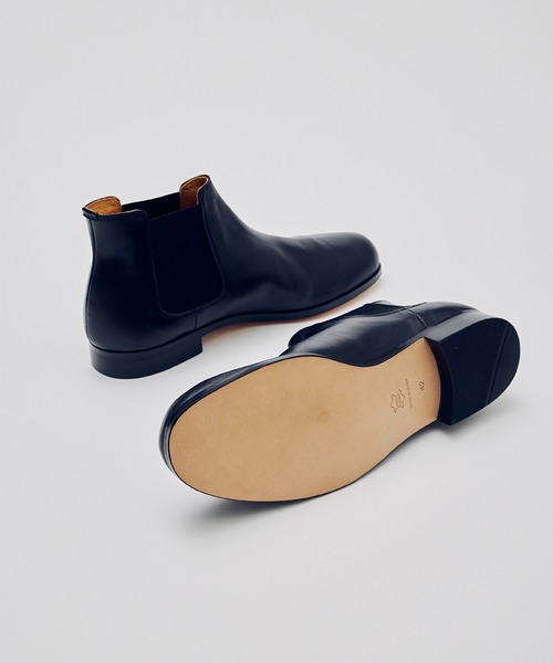 PADRONE（パドローネ）の「PADRONE THE STANDARD LINE/別注 SIDE GORE BOOTS / サイドゴアブーツ（ブーツ・メンズ・ブラック・42/41/40）」の4枚目の写真