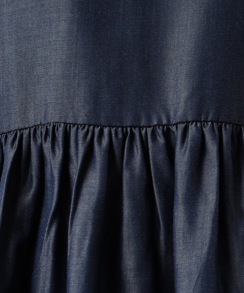 GALLORIA（ギャローリア）の「デニムペプラムブラウス（シャツ/ブラウス・レディース・インディゴブルー/グレー・LL/S/M/L）」の9枚目の写真