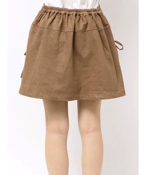 merry jenny（メリージェニー）の「ギャザーリボンフレアミニスカート（スカート・レディース・アイボリー/ブラウン・FREE）」の17枚目の写真