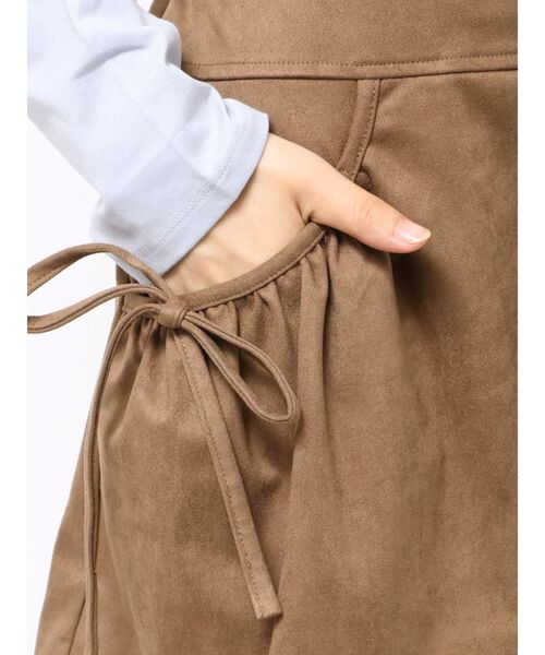 merry jenny（メリージェニー）の「ギャザーリボンフレアミニスカート（スカート・レディース・アイボリー/ブラウン・FREE）」の19枚目の写真