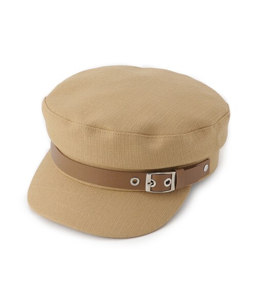 GRANDEDGE（グランドエッジ）の「キャスケットバックルベルト（キャスケット・レディース・キャメル/アイボリー/ブラック・99）」の3枚目の写真