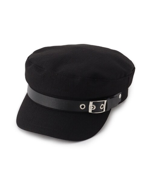 GRANDEDGE（グランドエッジ）の「キャスケットバックルベルト（キャスケット・レディース・キャメル/アイボリー/ブラック・99）」の2枚目の写真