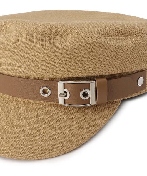 GRANDEDGE（グランドエッジ）の「キャスケットバックルベルト（キャスケット・レディース・キャメル/アイボリー/ブラック・99）」の10枚目の写真