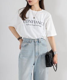 CONFIANCEロゴピグメントTシャツ