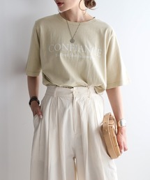 CONFIANCEロゴピグメントTシャツ