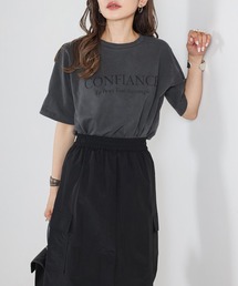 CONFIANCEロゴピグメントTシャツ