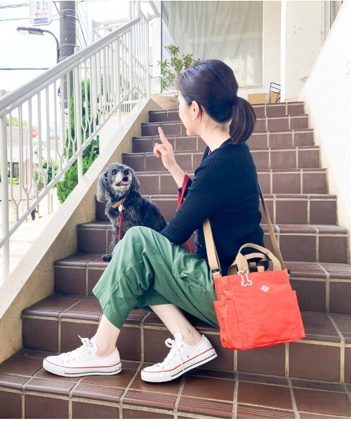 ROOTOTE（ルートート）の「ROOTOTE ルートート SN.スクエア.DOG.BUDDY-A（ショルダーバッグ・レディース・ブラック/シルバー/オレンジ/ホワイト系その他・FREE）」の8枚目の写真