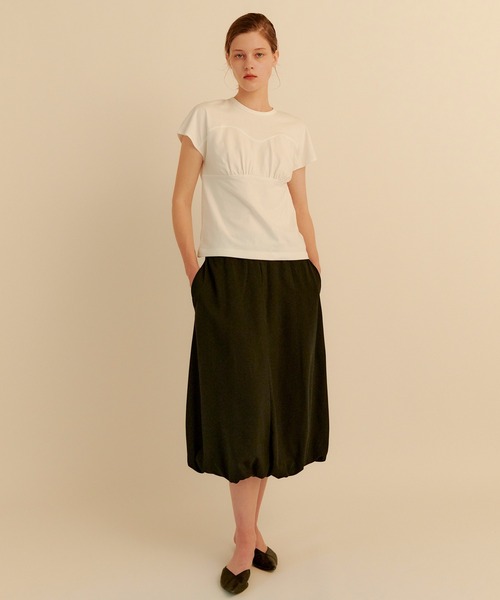 kiehtova(キエトヴァ)の「【kiehtova】PUFF BALLOON SKIRT/パフ バルーン スカート KTWR34 ※(スカート・レディース・ブラック・M/L)」の3枚目の写真