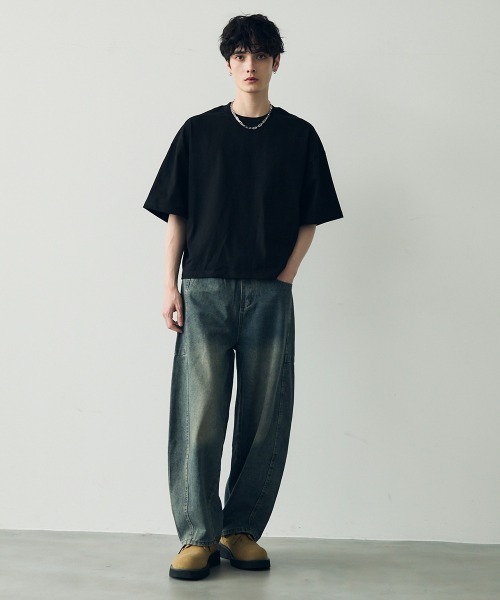 boohoo MAN★オーバーサイズ 半袖 トップス Tシャツ★フェンダー オーバーサイズフィットTシャツ - ホワイト／Fender - Men | H&M JP