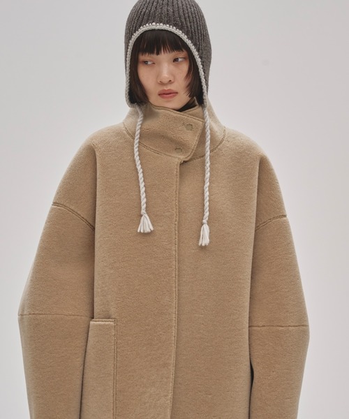 TODAYFUL（トゥデイフル）の「Ear Flap Knitcap（キャップ・レディース・チャコールグレー/ブラウン・FREE）」の3枚目の写真