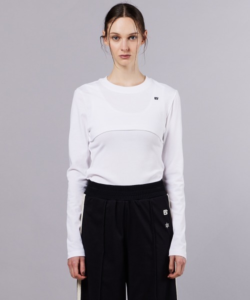 DOUBLE STANDARD CLOTHING(ダブルスタンダードクロージング)の「ヴィンテージレアルツイスト ドッキングトップス(Tシャツ/カットソー・レディース・オフホワイト/ブラック・38/36)」の7枚目の写真