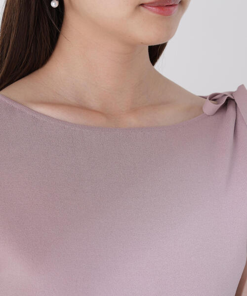 PROPORTION BODY DRESSING(プロポーションボディドレッシング)の「肩リボンアシメニット / 1215270702(ニット/セーター・レディース・ブラック/ベージュ/ブラウン/ピンク・FREE)」の19枚目の写真