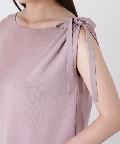 PROPORTION BODY DRESSING(プロポーションボディドレッシング)の「肩リボンアシメニット / 1215270702(ニット/セーター・レディース・ブラック/ベージュ/ブラウン/ピンク・FREE)」の20枚目の写真