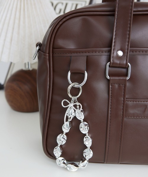 LA VORAGINE(ラ ヴォラジネ)の「ハートリボンモチーフ バッグ/モバイル マルチチャーム(チャーム・レディース・シルバー系1/シルバー/シルバー系2・FREE)」の12枚目の写真