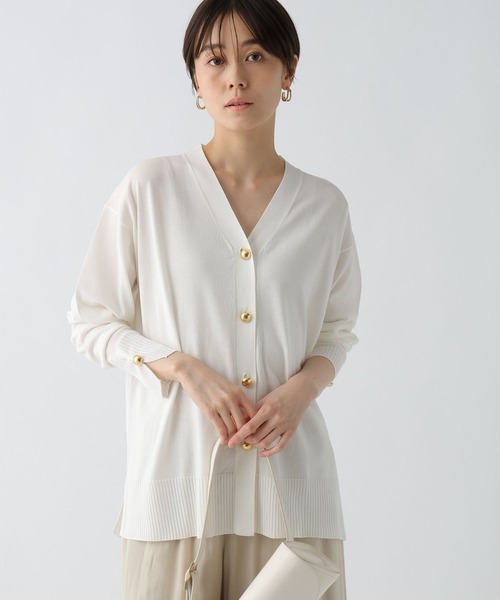 セール】サマープロテクトVネックカーディガン/495593（カーディガン