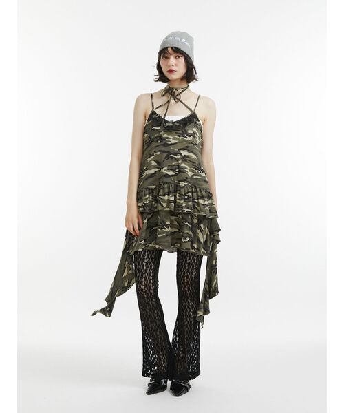 jouetie(ジュエティ)の「イージーフィットフレアパンツ レース(その他パンツ・レディース・オフホワイト/クリア/ブラック・MEDIUM/SMALL)」の6枚目の写真