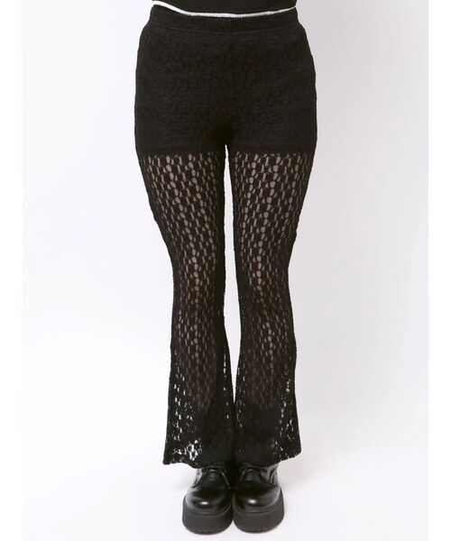 jouetie(ジュエティ)の「イージーフィットフレアパンツ レース(その他パンツ・レディース・オフホワイト/クリア/ブラック・MEDIUM/SMALL)」の14枚目の写真